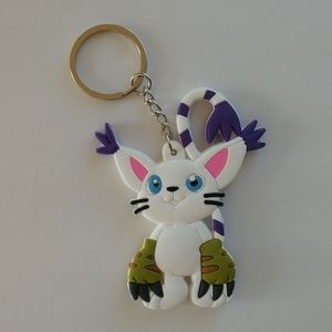 Gatomon Tailmon Digimon Keychain